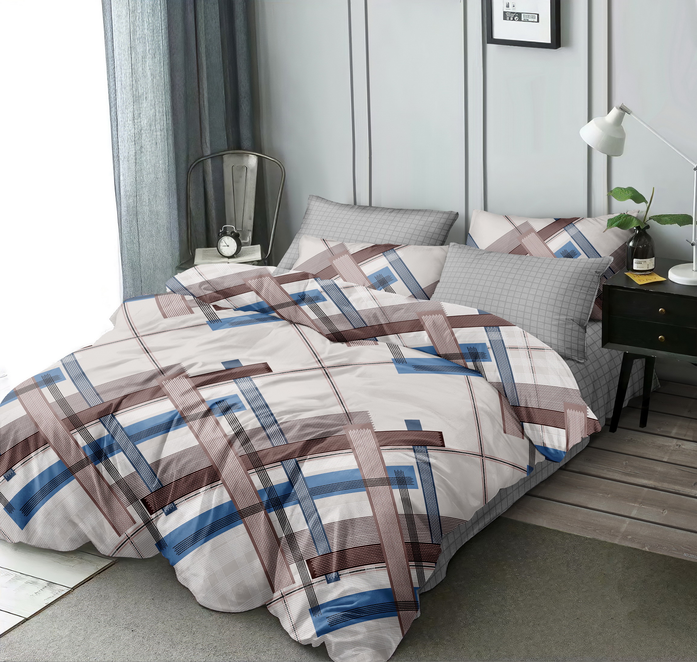 

Комплект постільної білизни "Love You" 203013_ m017261 Поплін Сімейний