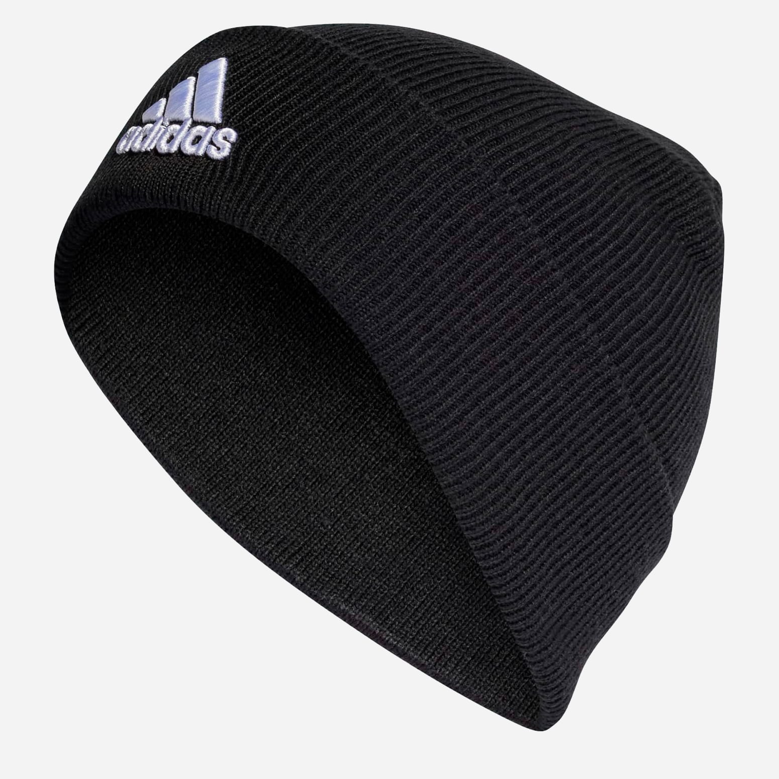 Акція на Шапка Adidas Logo Beanie Cuf IB2651 56 Чорна від Rozetka