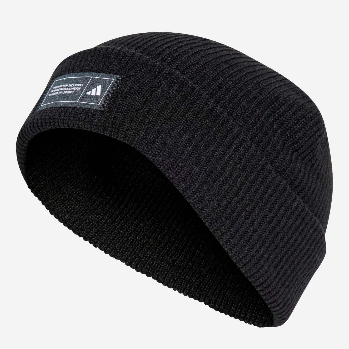 Акція на Шапка Adidas Ess Beanie Cuff IT4633 56 Чорна від Rozetka