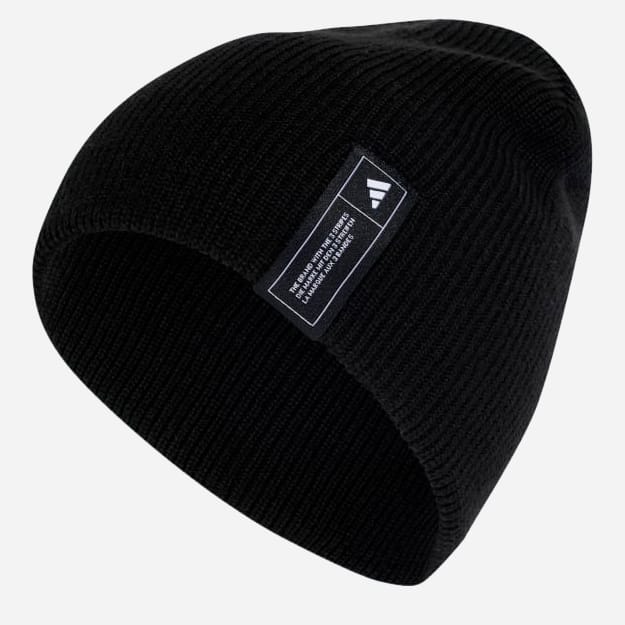 Акція на Шапка Adidas Ess Beanie IT4644 60 Чорна від Rozetka