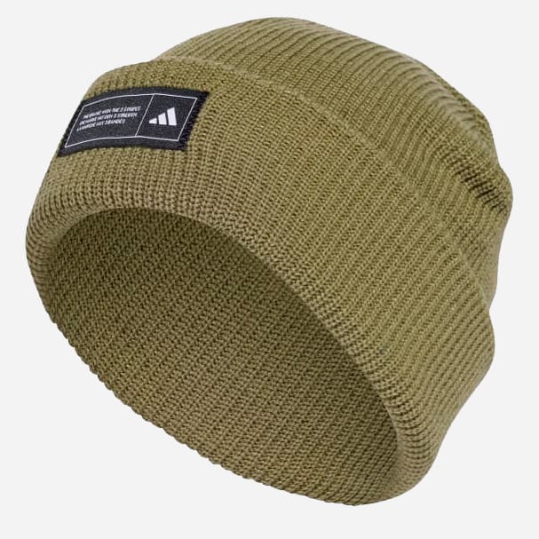 Акція на Шапка Adidas Ess Beanie Cuff IY5257 58 Зелена від Rozetka