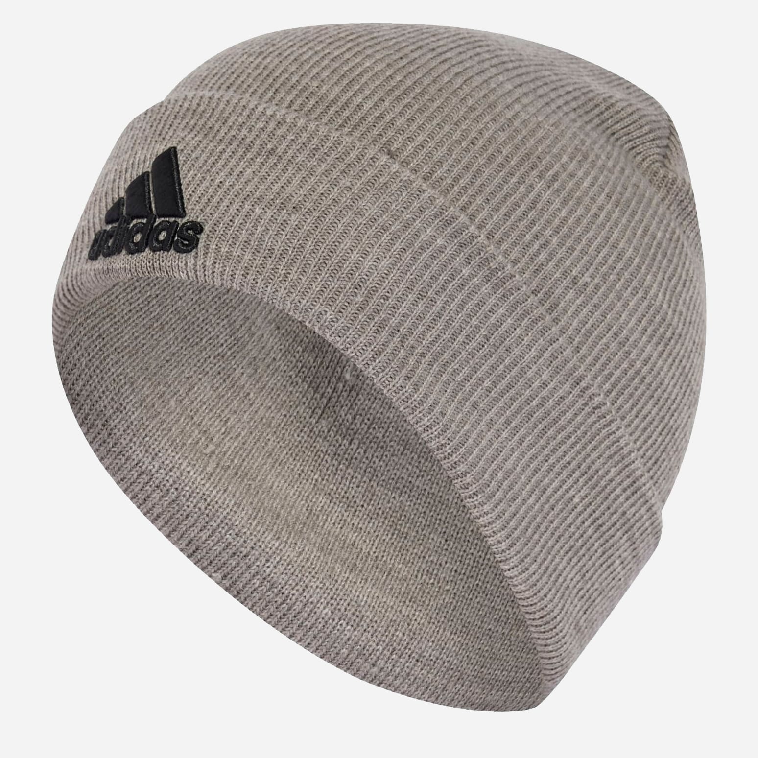 Акція на Шапка Adidas Logo Beanie Cuf IY7665 54 Сіра від Rozetka