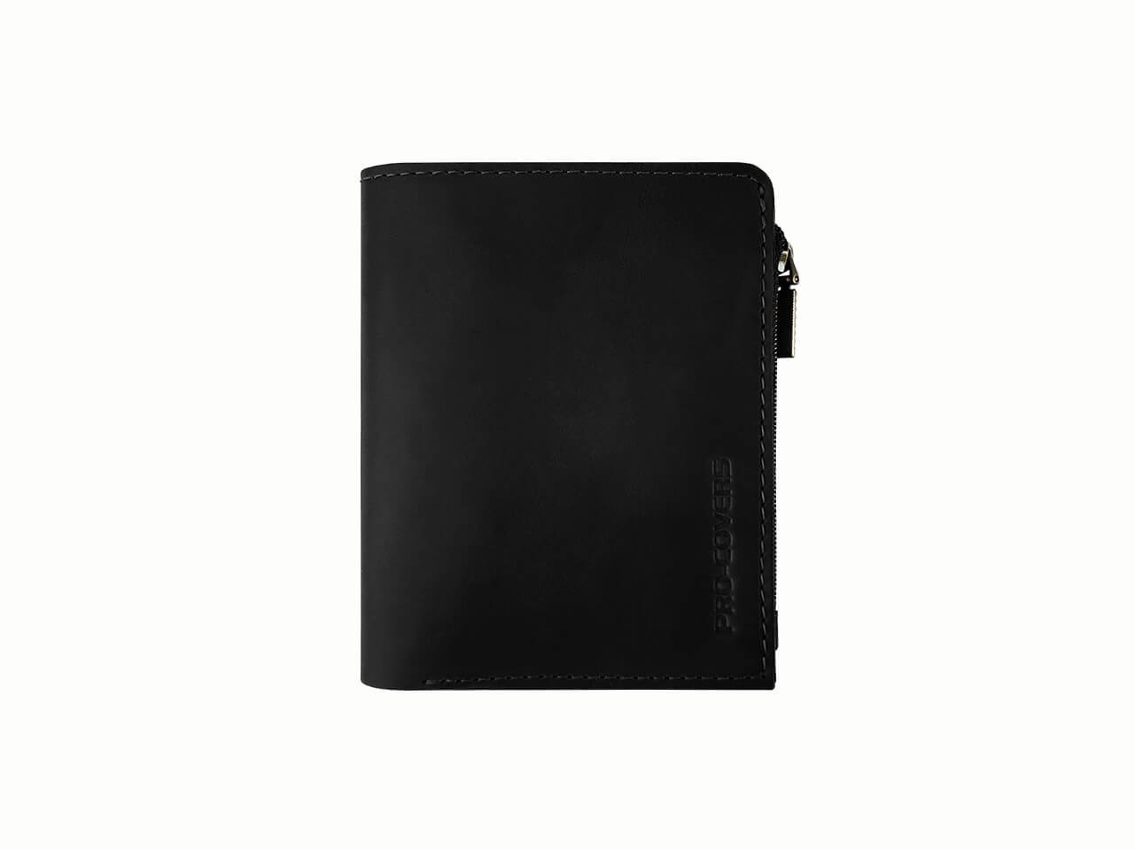 

Портмоне вертикальное кожаное Pro-Covers ПВ-40 Черное