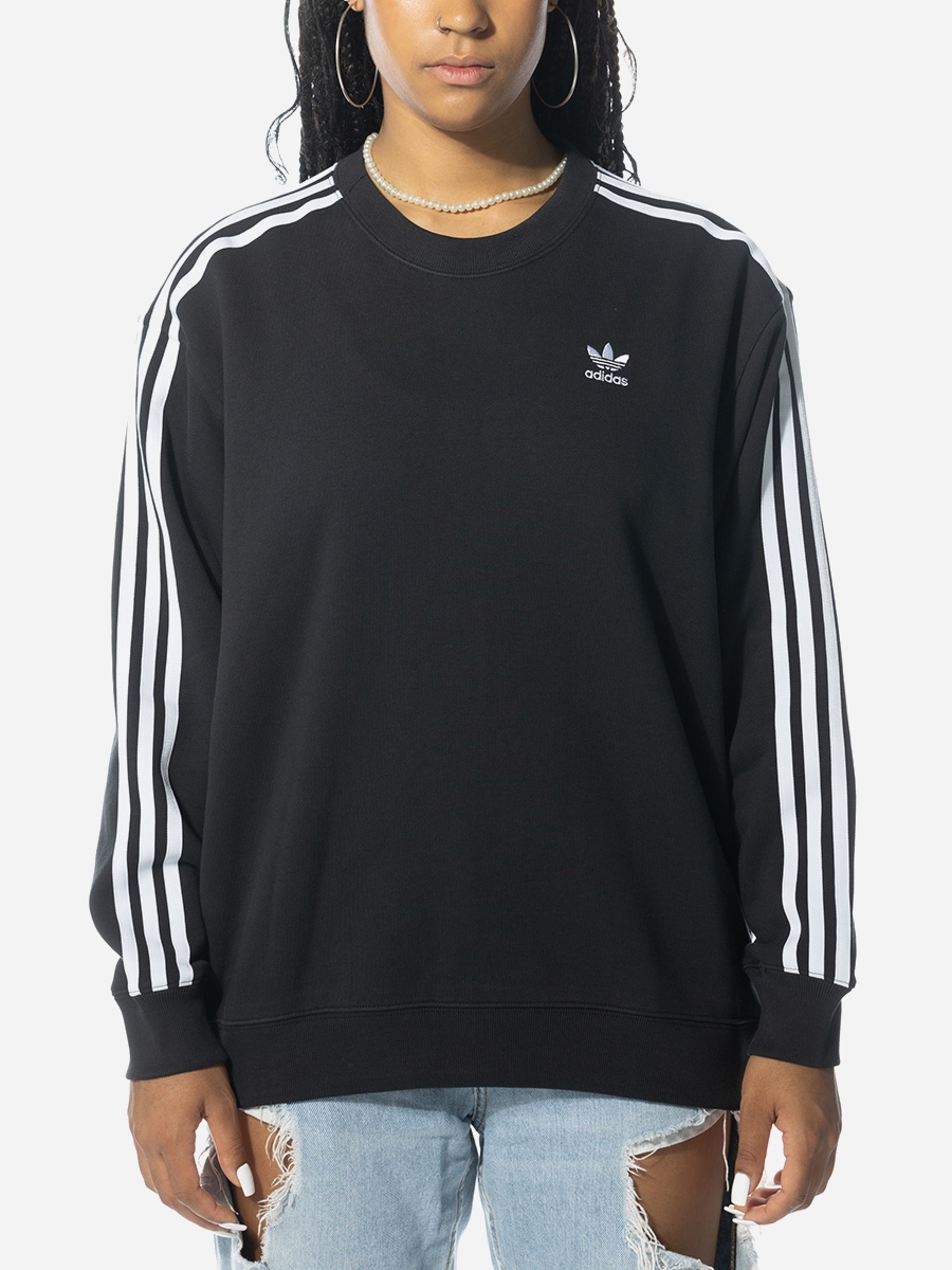 Акція на Світшот оверсайз жіночий adidas Adicolor Classics Oversized Sweatshirt W IK6605 XXS Чорний від Rozetka