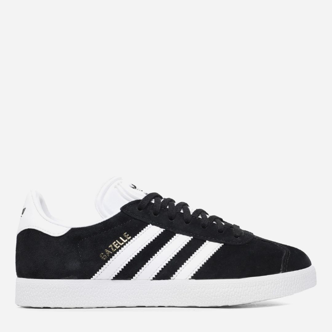 Акція на Жіночі кеди низькі Adidas Gazelle BB5476 39.5 (6UK) 24.5 см Cblack/White/Goldmt від Rozetka