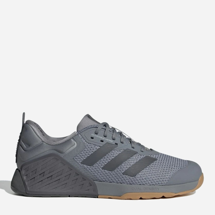 Акція на Чоловічі кросівки для залу Adidas Dropset 3 Trainer ID8627 43.5 (9UK) 27.5 см Grey/Grefiv/Cblack від Rozetka