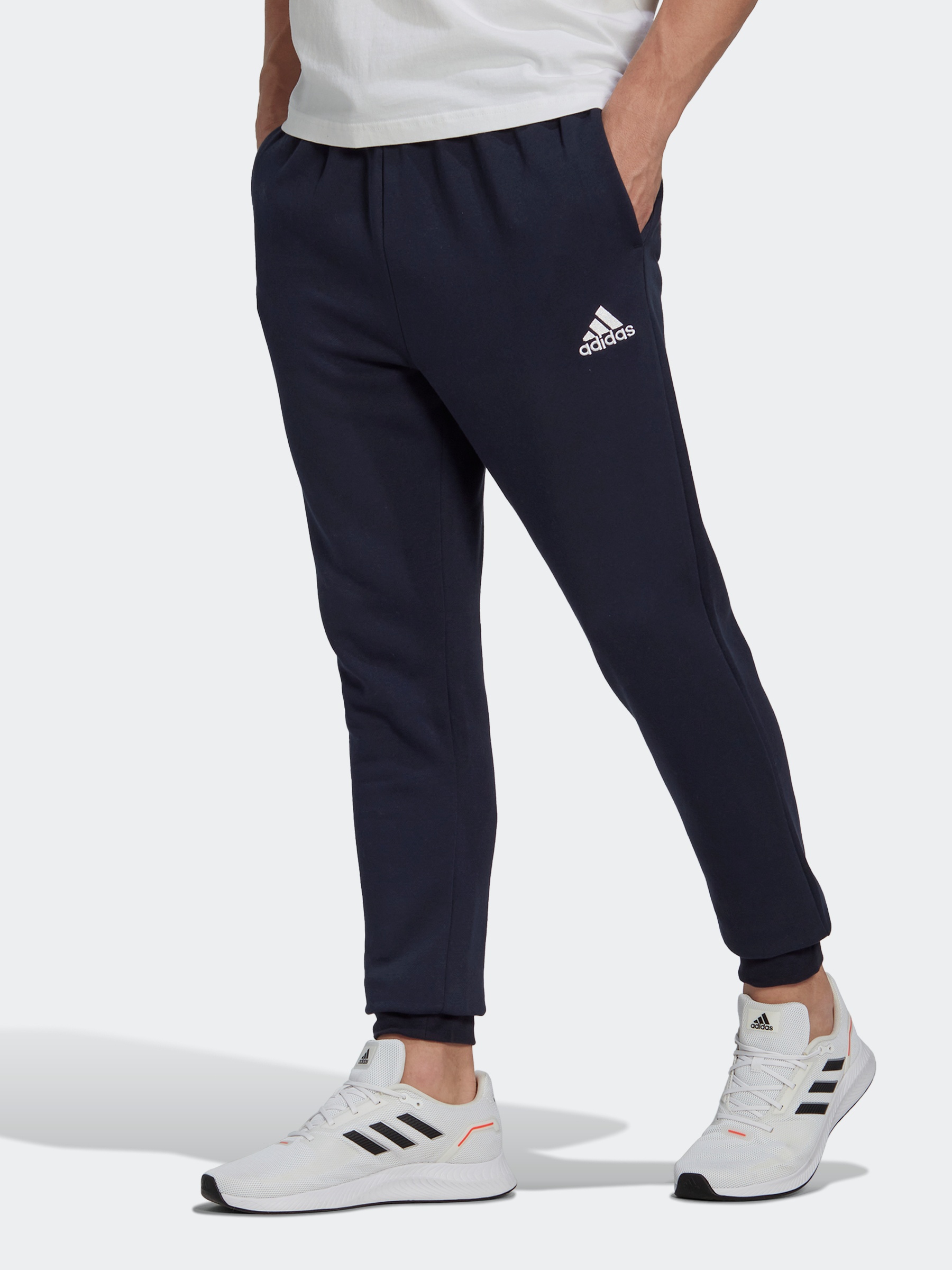 Акція на Спортивні штани утеплені чоловічі Adidas M Feelcozy Pant HL2231 XL Legink/White від Rozetka