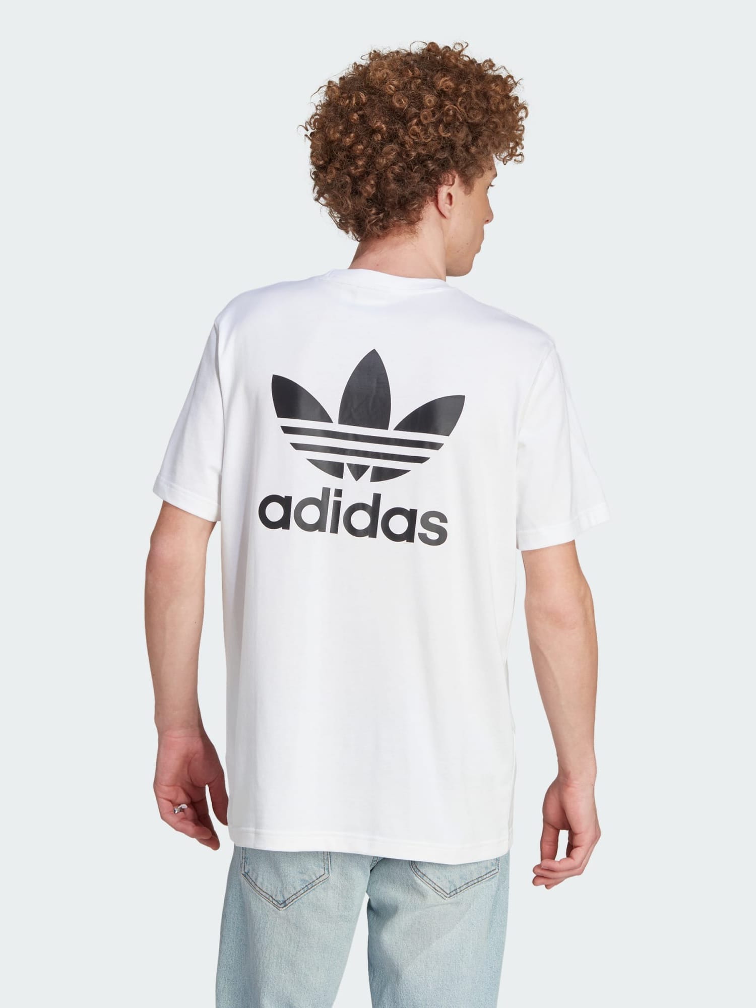 Акція на Футболка бавовняна чоловіча Adidas Originals B+F Trefoil Tee IM4513 2XL Біла від Rozetka