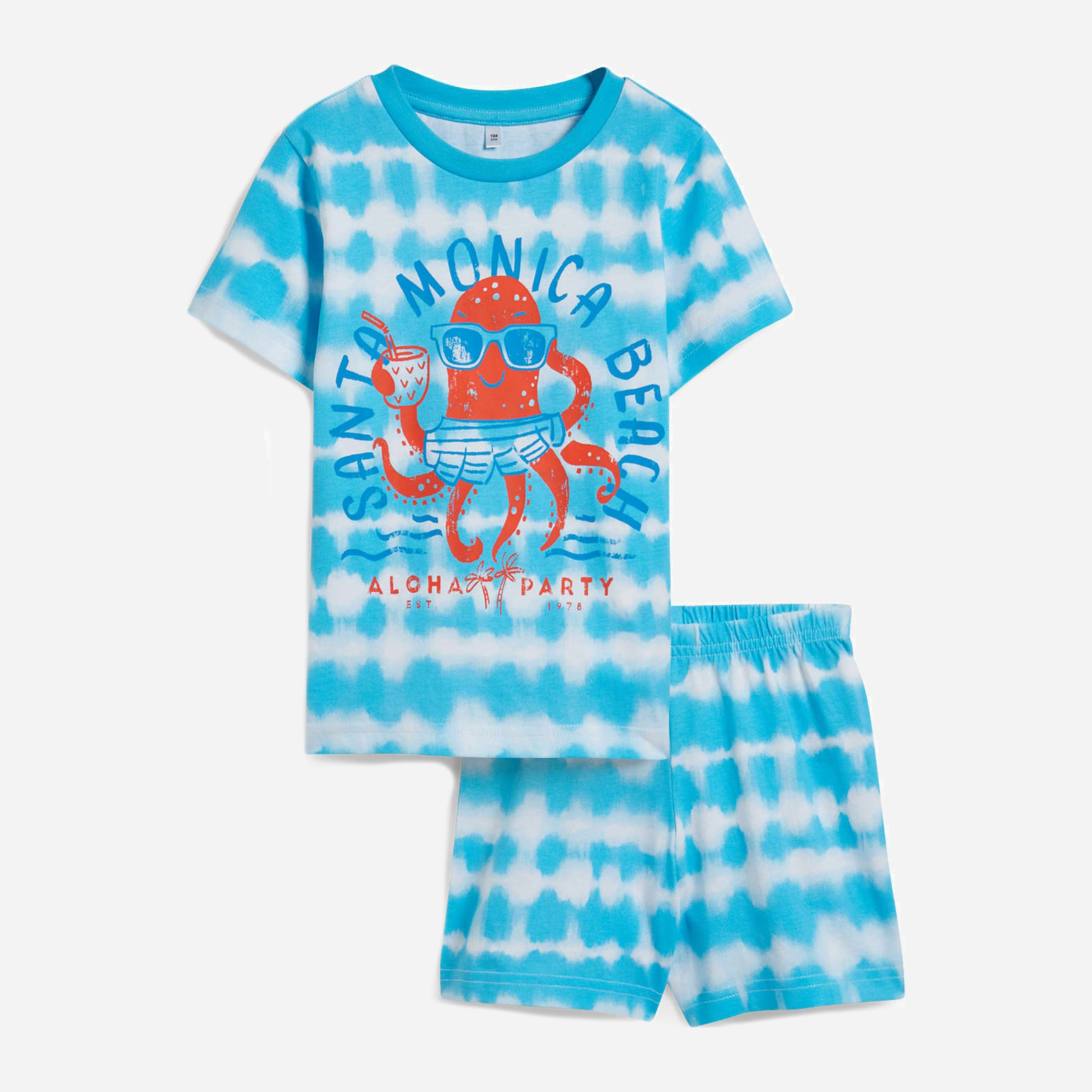 Акція на Дитяча літня піжама для хлопчика C&A GD-00073255 104 см Блакитна від Rozetka
