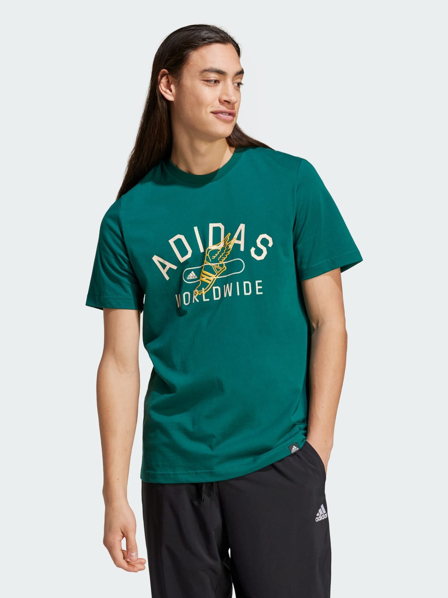 Акція на Футболка бавовняна чоловіча Adidas M Collegiate T IZ1169 M Зелена від Rozetka