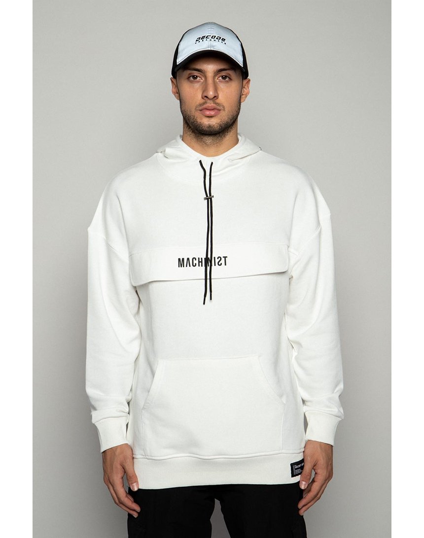 

Толстовка Machinist с капюшоном и принтом XL белая (M3214 white)
