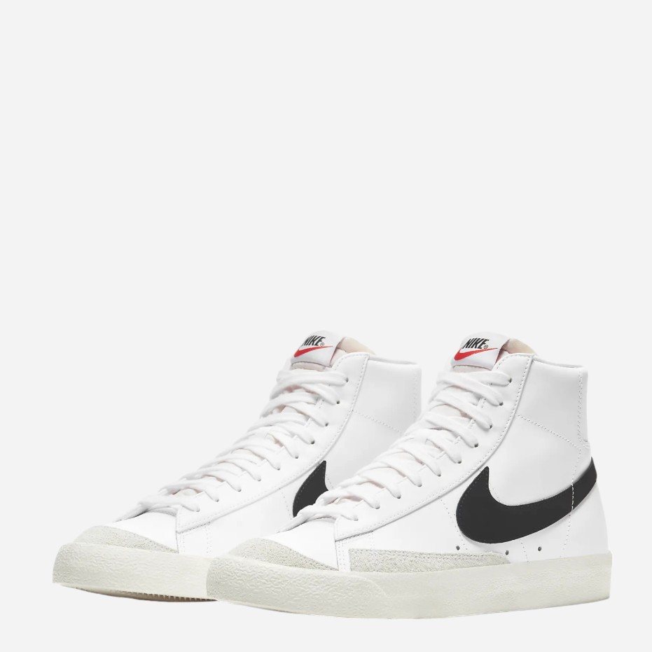 Акція на Чоловічі кеди високі Nike Blazer Mid '77 Vintage BQ6806-100 43 Білі від Rozetka