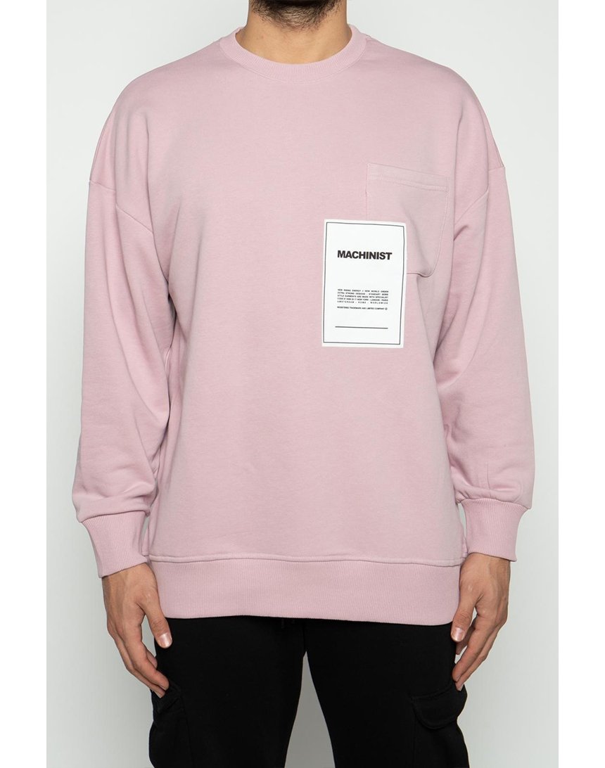 

Свитшот Machinist с нагрудным карманом S розовый (M3178 pink)