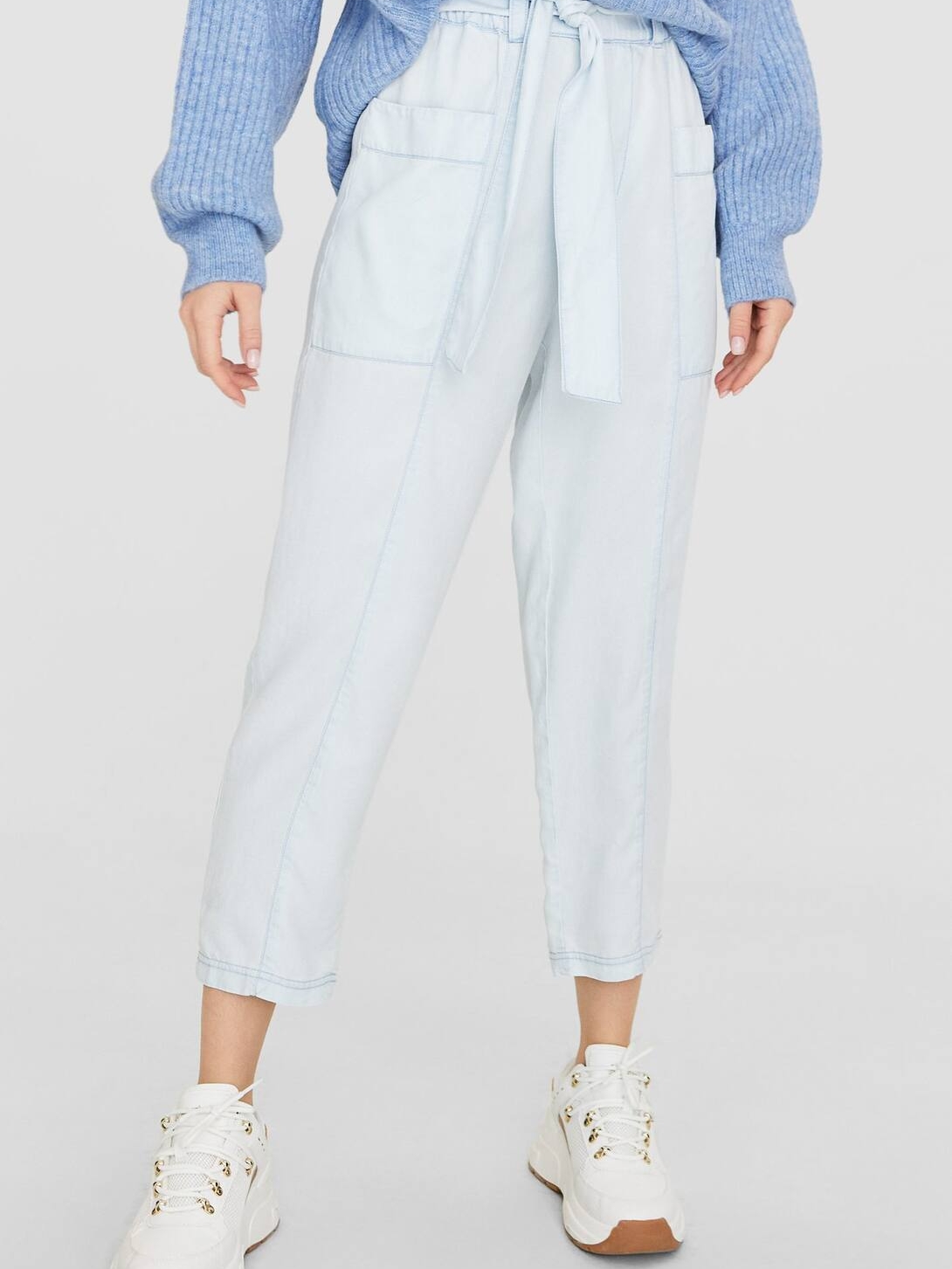 

Брюки Stradivarius 1158/565/701  Голубые, Брюки Stradivarius 1158/565/701 L Голубые