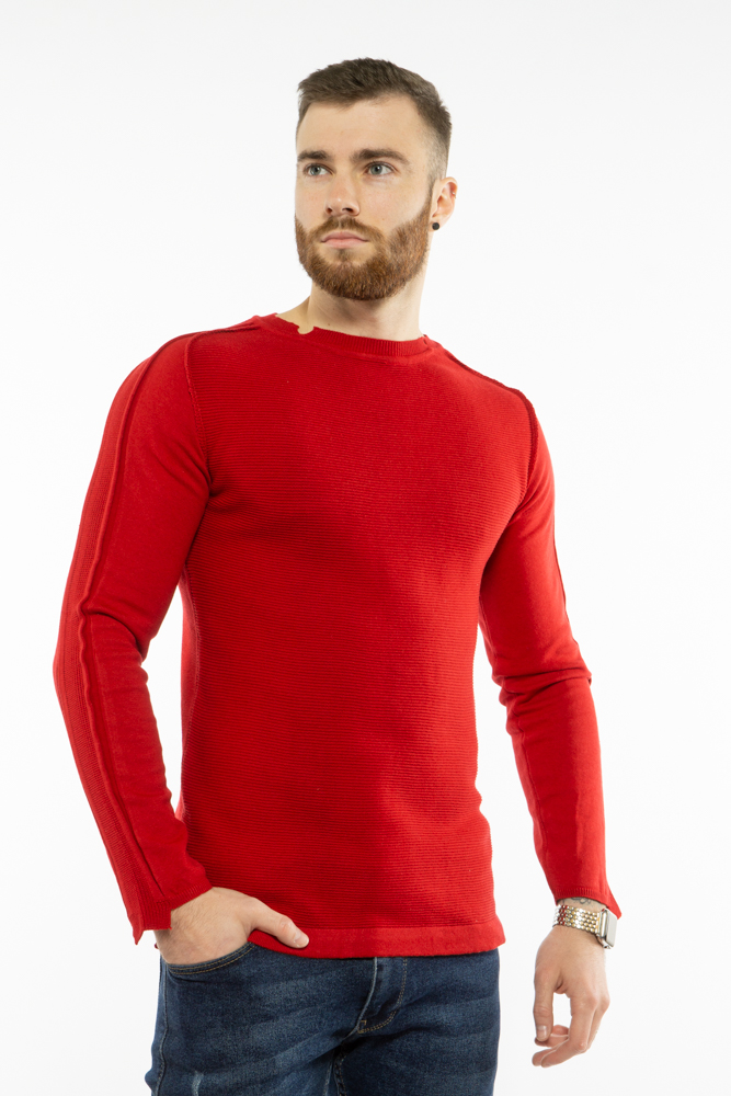 

Свитер однотонный Time of Style 617F50264  Бордовый, Свитер однотонный Time of Style 617F50264 XL Бордовый