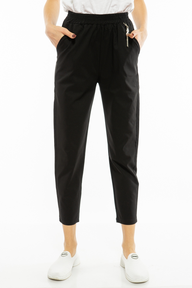 

Брюки женские однотонные Time of Style 207P1601  Черный, Брюки женские однотонные Time of Style 207P1601 L Черный