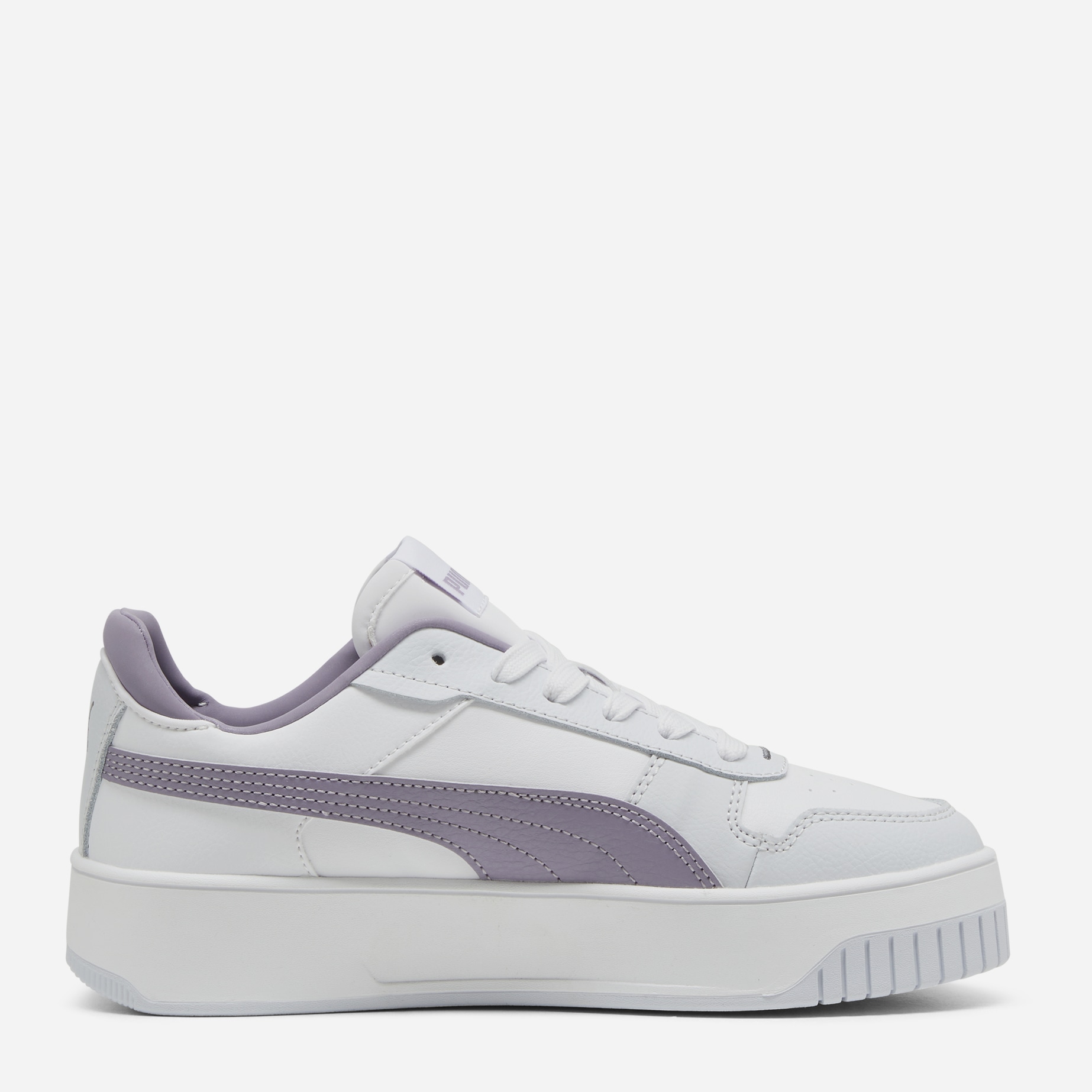 Акція на Жіночі кеди низькі Puma Carina Street 38939030 38.5 (5.5UK) 24.5 см Puma White-Pale Plum-Silver Mist від Rozetka