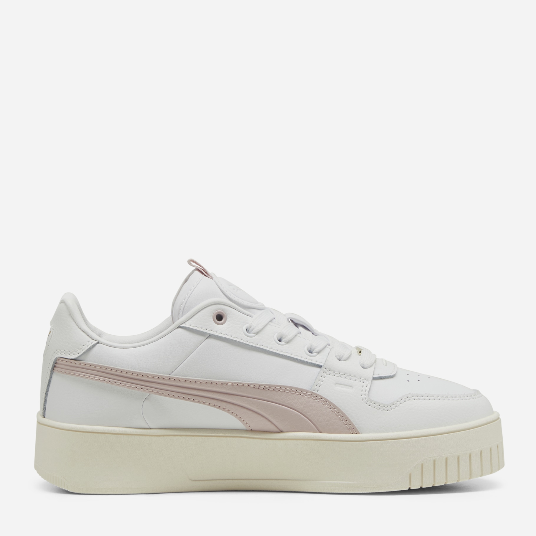 Акція на Жіночі кеди низькі Puma Carina Street Lux 39748704 39 (6UK) 25 см Puma White-Mauve Mist-Puma Gold від Rozetka