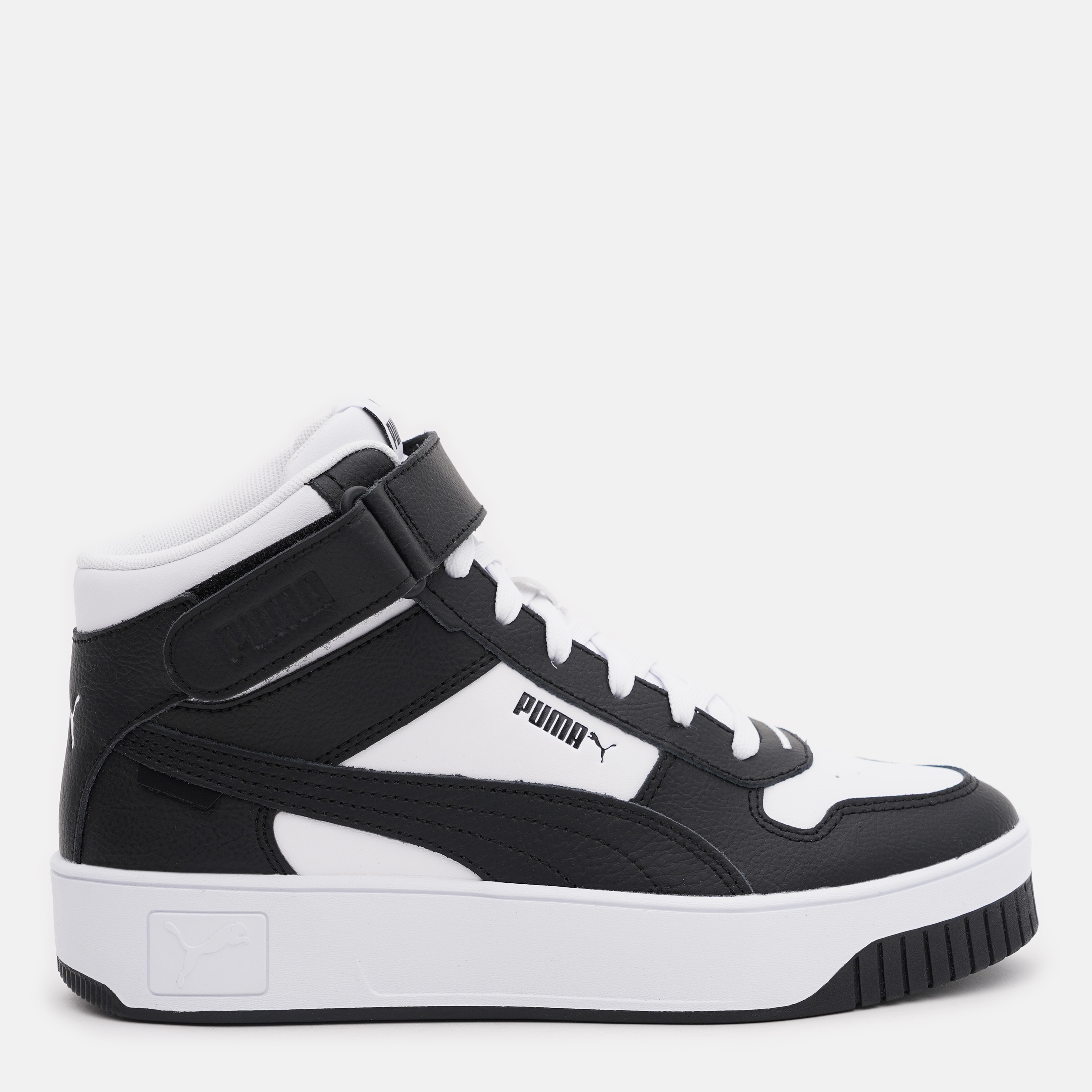 Акція на Жіночі кеди високі Puma Carina Street Mid 39233703 36 (3.5UK) 22.5 см Puma White-Puma Black від Rozetka