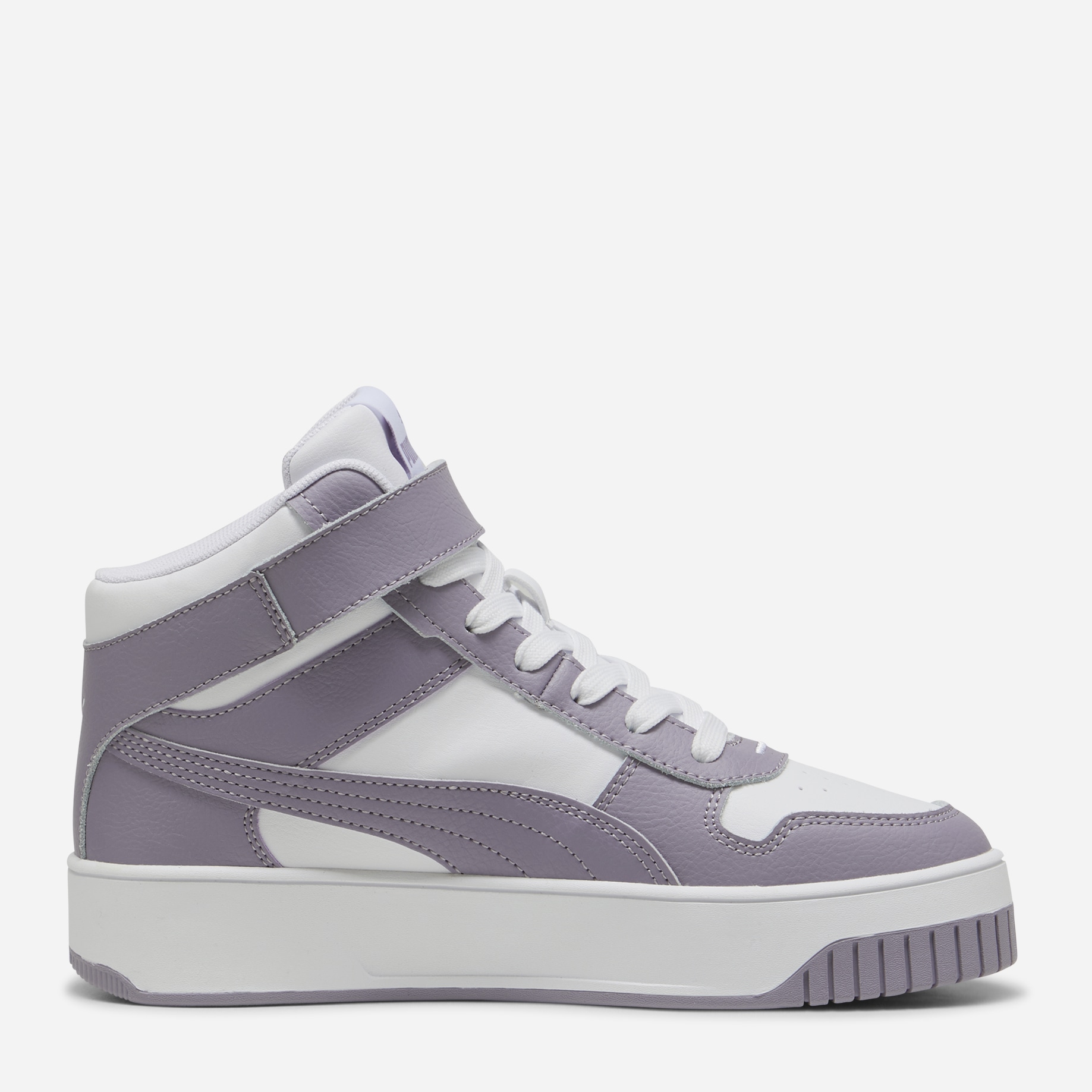 Акція на Жіночі кеди високі Puma Carina Street Mid 39233708 37 (4UK) 23 см Puma White-Pale Plum від Rozetka