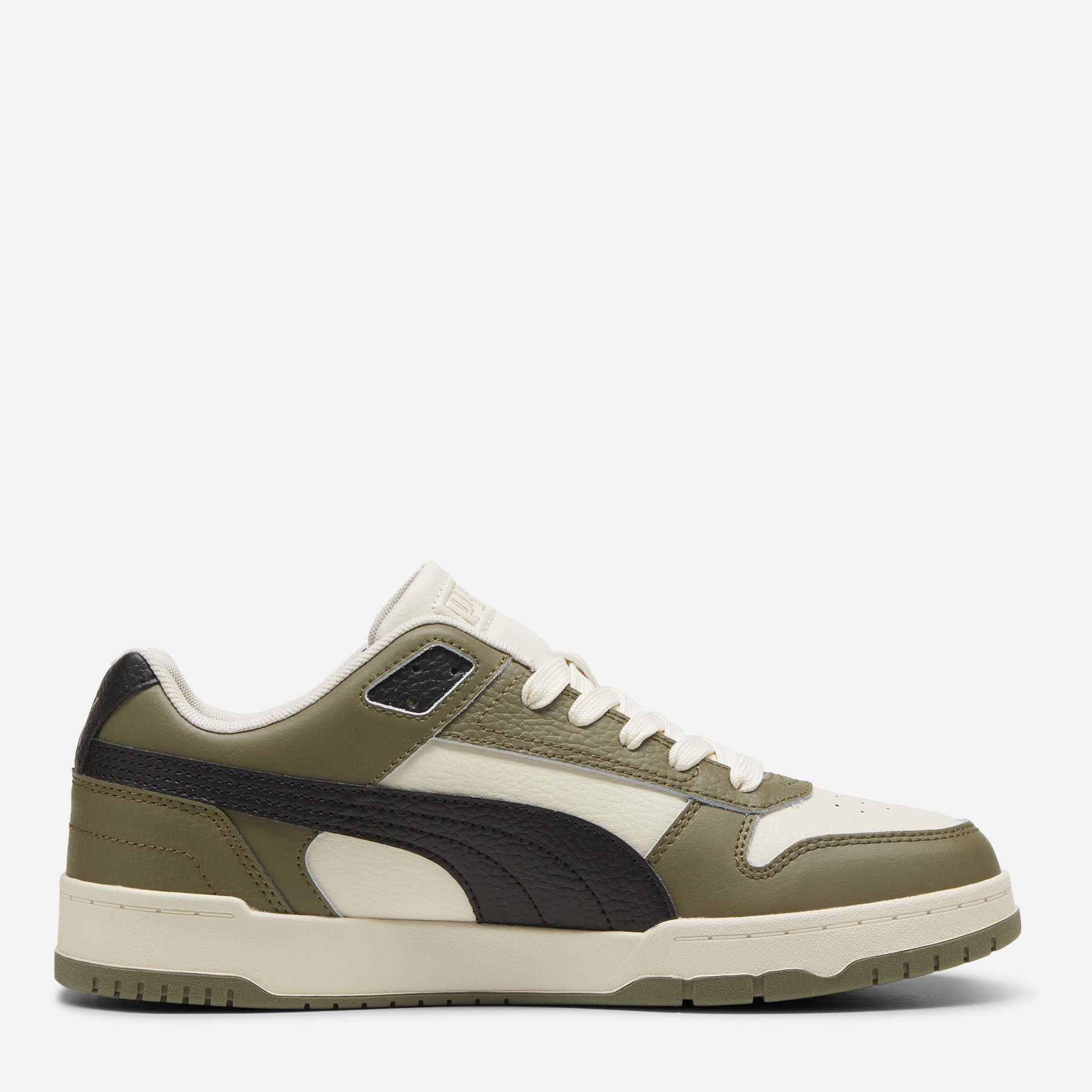 Акція на Чоловічі кеди низькі Puma RBD Game Low 38637335 41 (7.5UK) 26.5 см Alpine Snow-Puma Black-Puma Olive від Rozetka