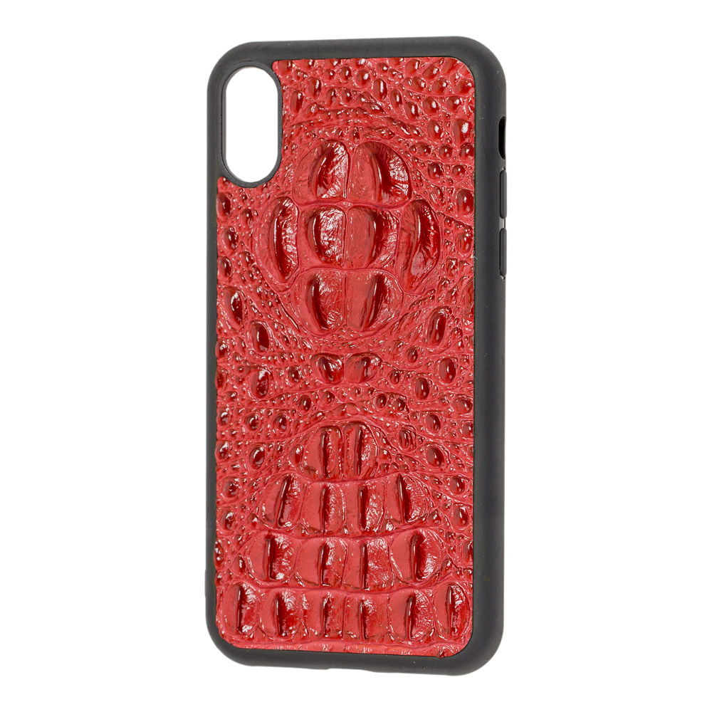 

Чехол для iPhone Xs Max Genuine Leather Horsman красный