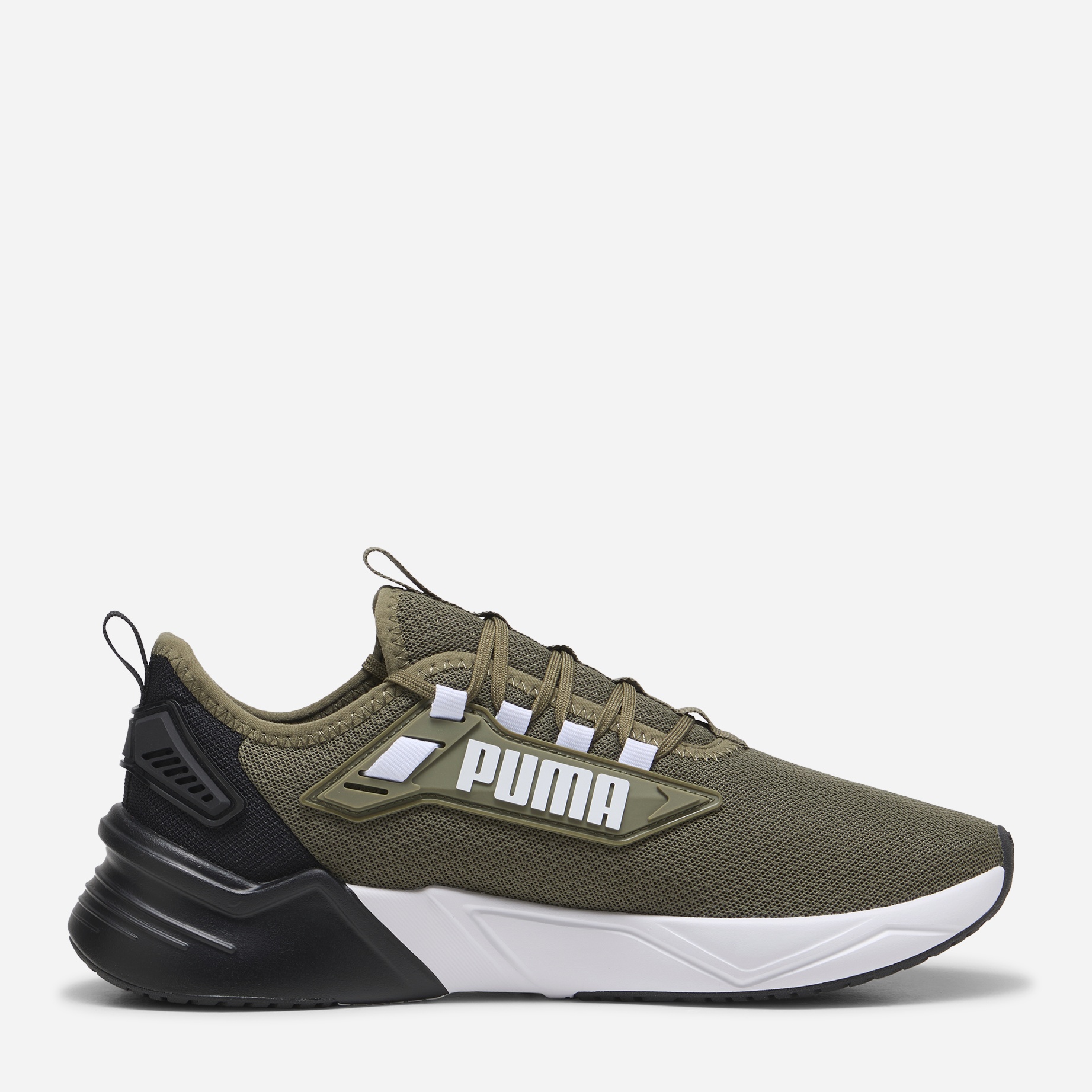 Акція на Чоловічі кросівки для бігу Puma Retaliate 3 37947816 42 (8UK) 27 см Puma Olive-Puma Black від Rozetka