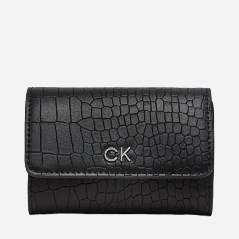 Акція на Гаманець жіночий зі штучної шкіри Calvin Klein K60K612636-BEH Чорний від Rozetka