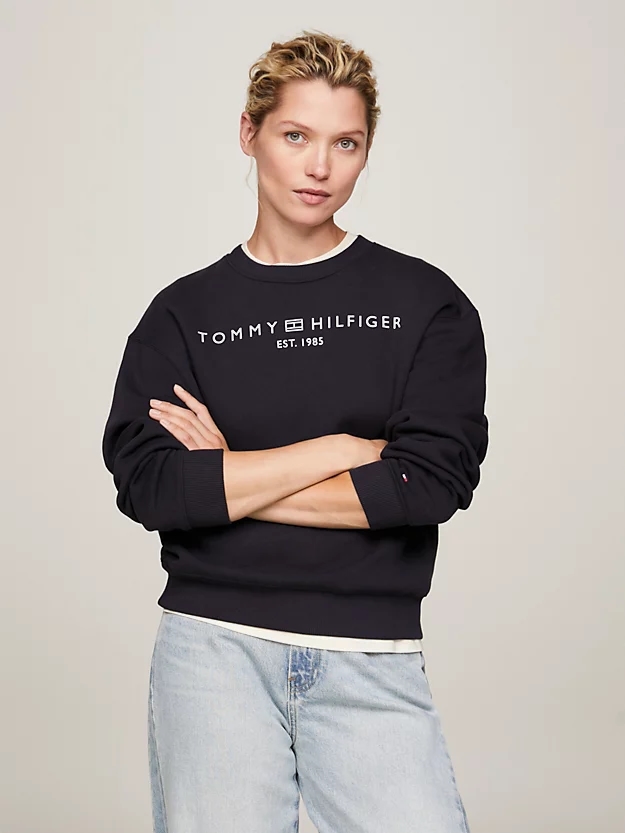 Акція на Світшот жіночий Tommy Hilfiger WW0WW39791-DW5 M Чорний від Rozetka