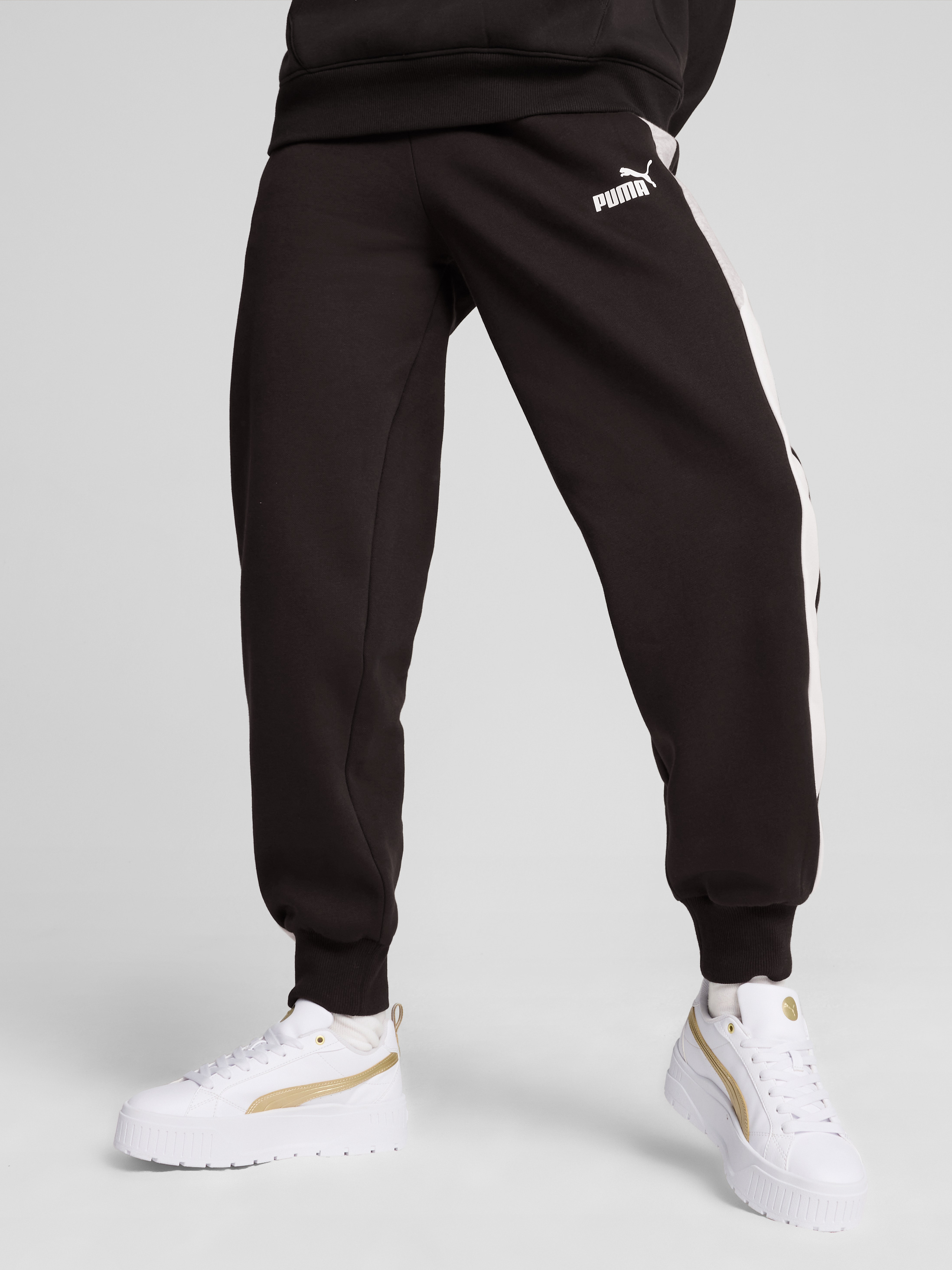 Акція на Спортивні штани на флісі жіночі Puma Power Pants Fl 68164901 M Чорні від Rozetka