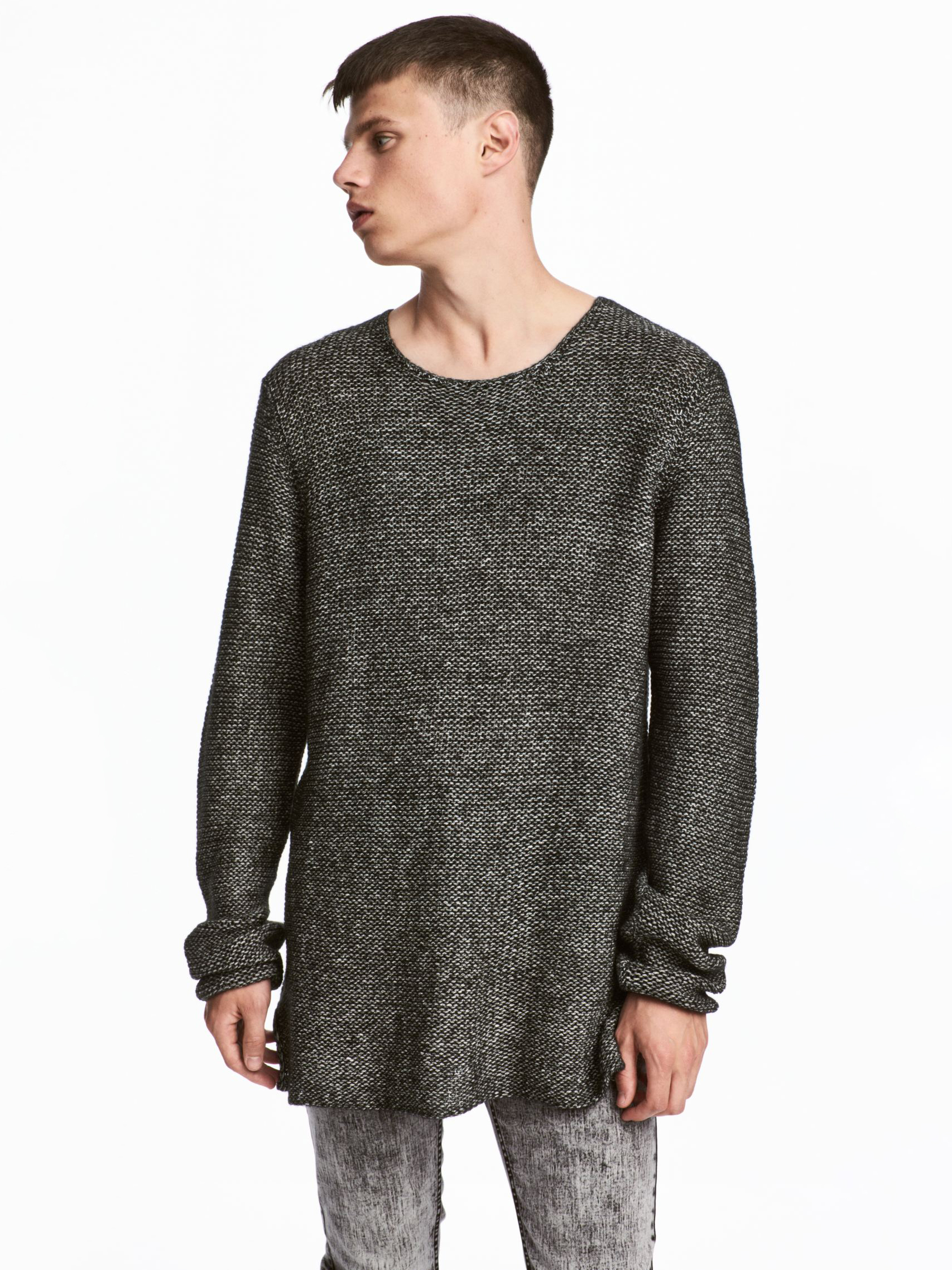 

Джемпер H&M 401-512257 XS Темно-серый меланж