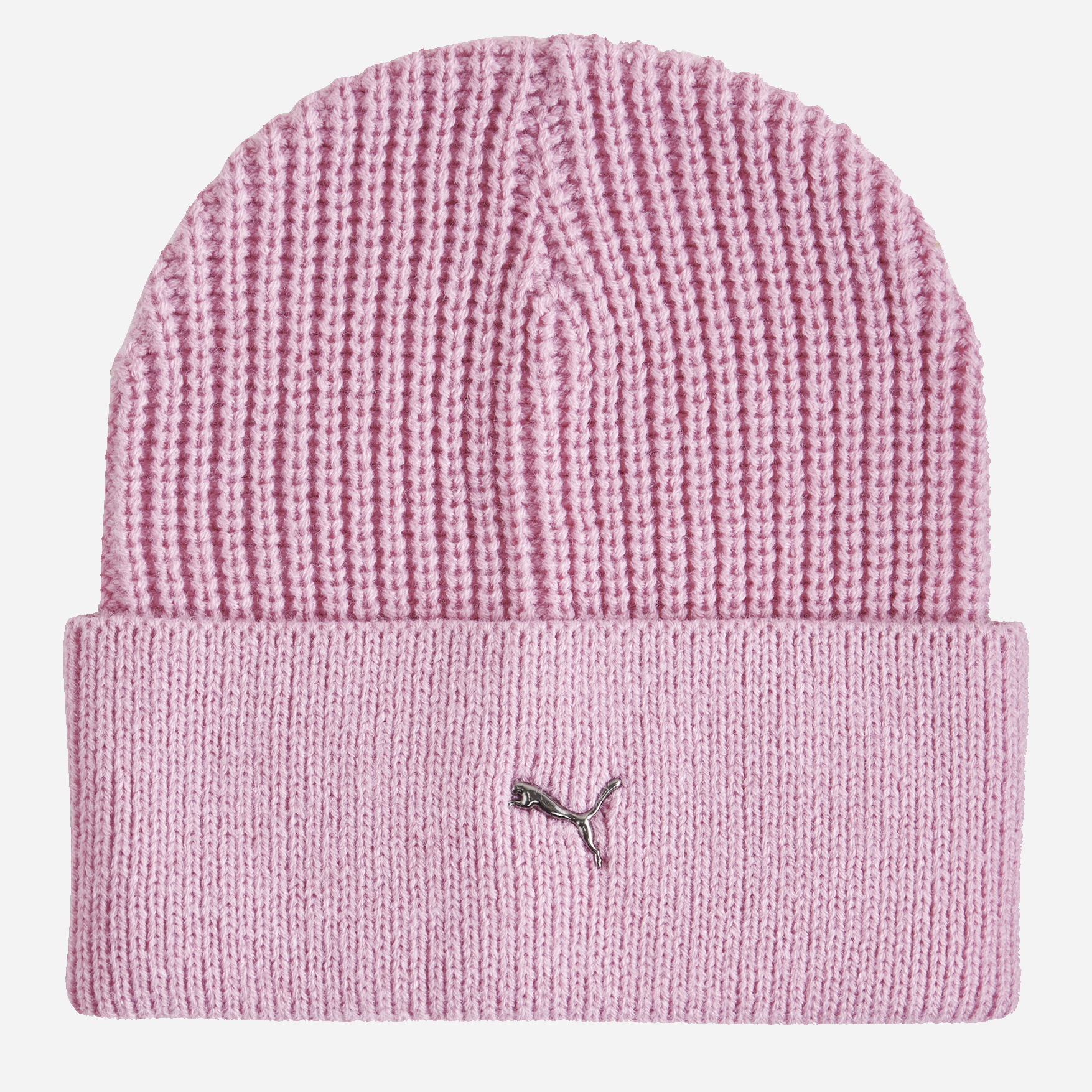 Акція на Шапка жіноча Puma Metal Cat Beanie 02487405 One Size Рожева від Rozetka