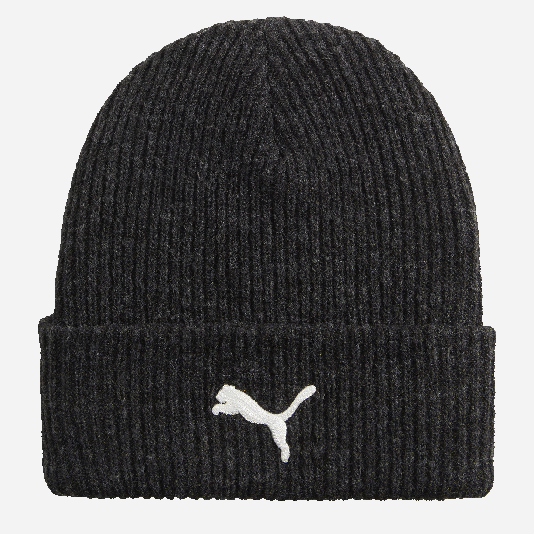 Акція на Шапка Puma Classics Elevated Beanie 02549501 One size Темно-сіра від Rozetka