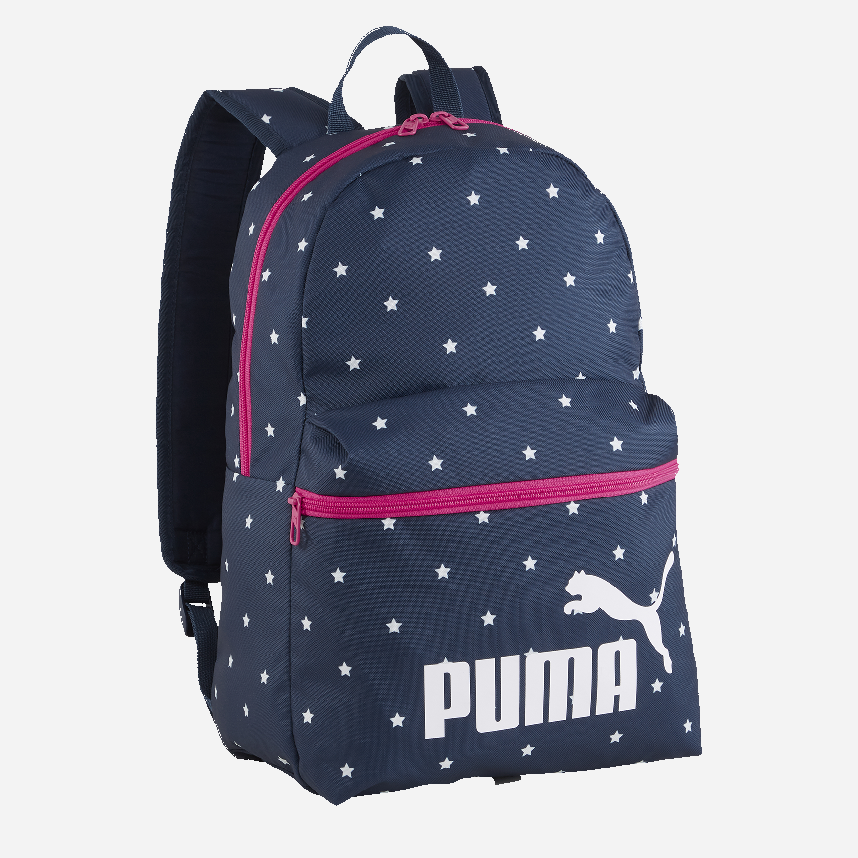 Акція на Рюкзак жіночий спортивний тканинний 22 л Puma Phase Aop Backpack 07994841 Темно-синій від Rozetka