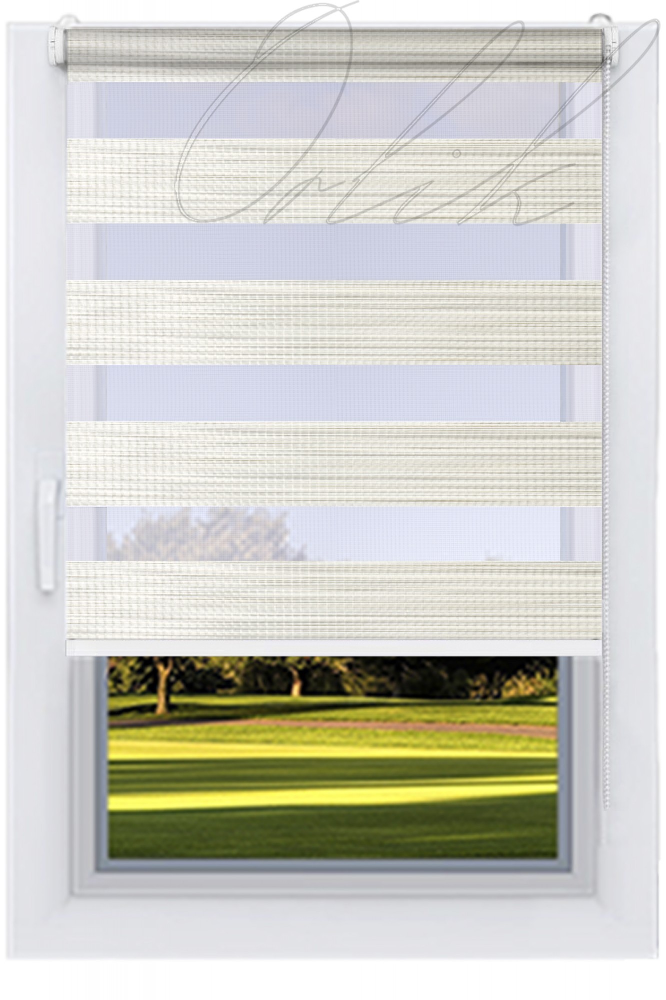 

Ролета тканевая DECOLUX СИЕНА Льяной 100х200 Д-Н вал 25 белый