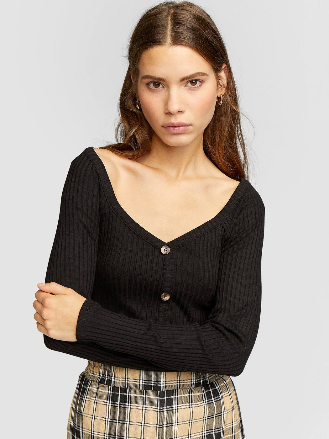 

Пуловер Stradivarius 06752301001 М Черный