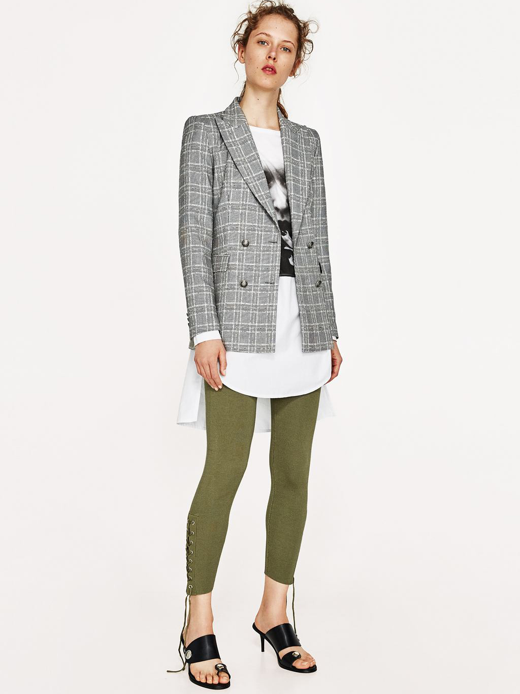 

Леггинсы Zara 03519015505 S Хаки