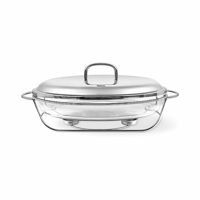 

Мармит Fissman овальный с крышкой, 42x25x19 см/3 л