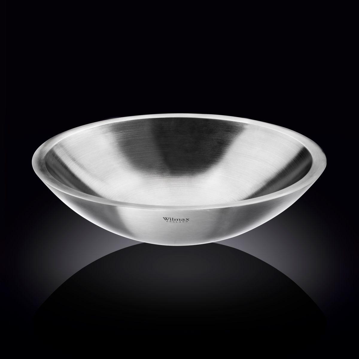 

Миска Wilmax St.Steel с двойными стенками 34 см, 3000 мл (WL-553001 / A)
