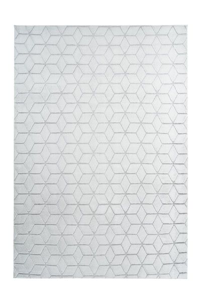 

Высоковорсный ковёр с графическим узором Kayoom Vivica 125 Белый / Серо-голубой 160х230 (GELFR-160-230)