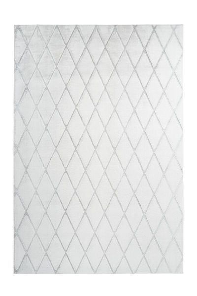 

Высоковорсный ковёр с графическим узором Kayoom Vivica 225 Weiß / Graublau (9BFLD-80-150)