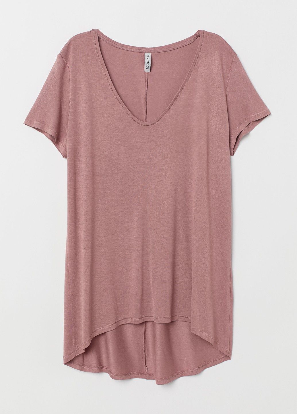 

Футболка H&M 2007261RP12 S Темно-розовая с пудровым