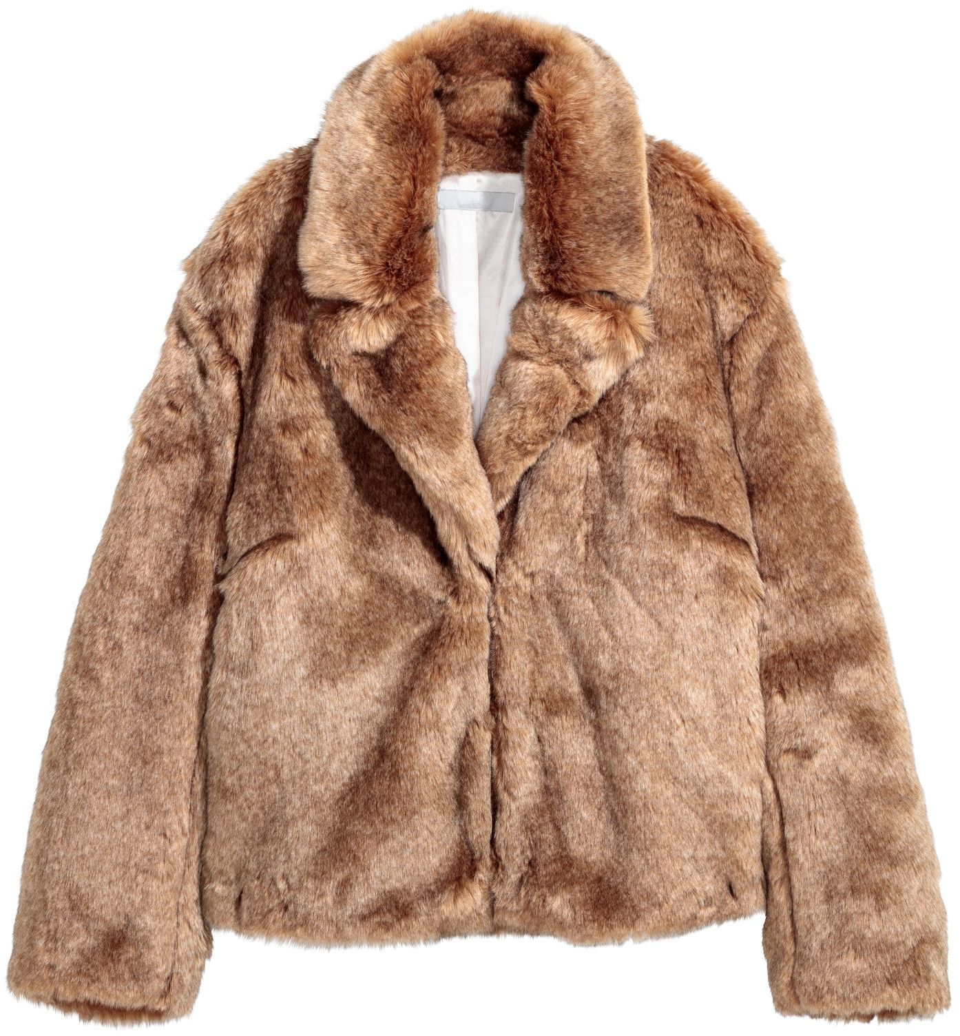 

Полушубок H&M 5291746RP1 36 Темно-бежевый