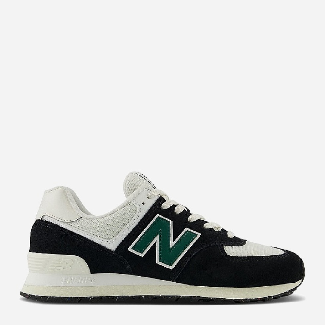 Акція на Чоловічі кросівки New Balance 574 U574RBG 44 (10US) 28 см Чорні/Зелені від Rozetka