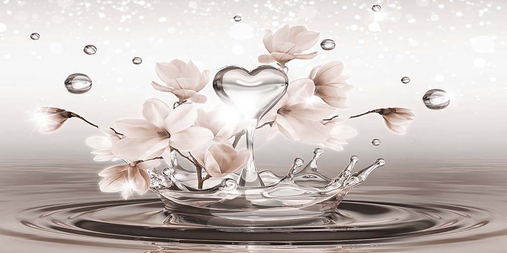 

Фотообои WS Wallpaper Орхидеи над водой 372*140 (6231220191) Песок
