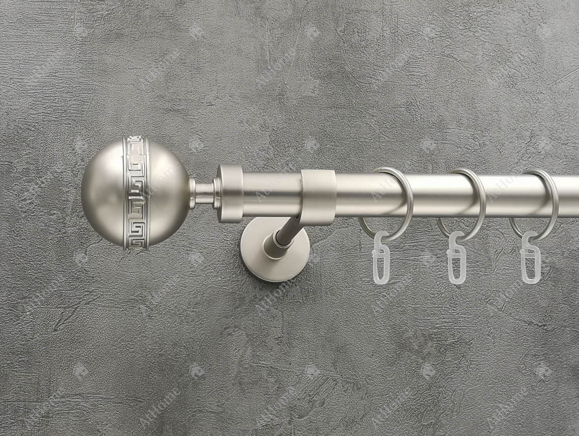 

Карниз Quadrum Таврика 400 см одинарный модерн Сатин 25 мм гладкая (кольца с крючками)