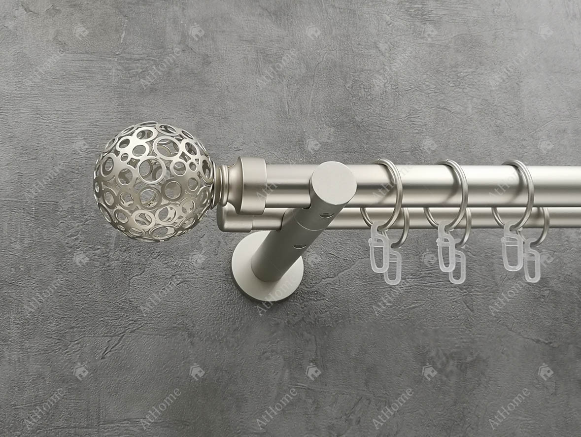 

Карниз Quadrum Савона 400 см двойной универсальный Сатин 25/19 мм гладкая (кольца с крючками)