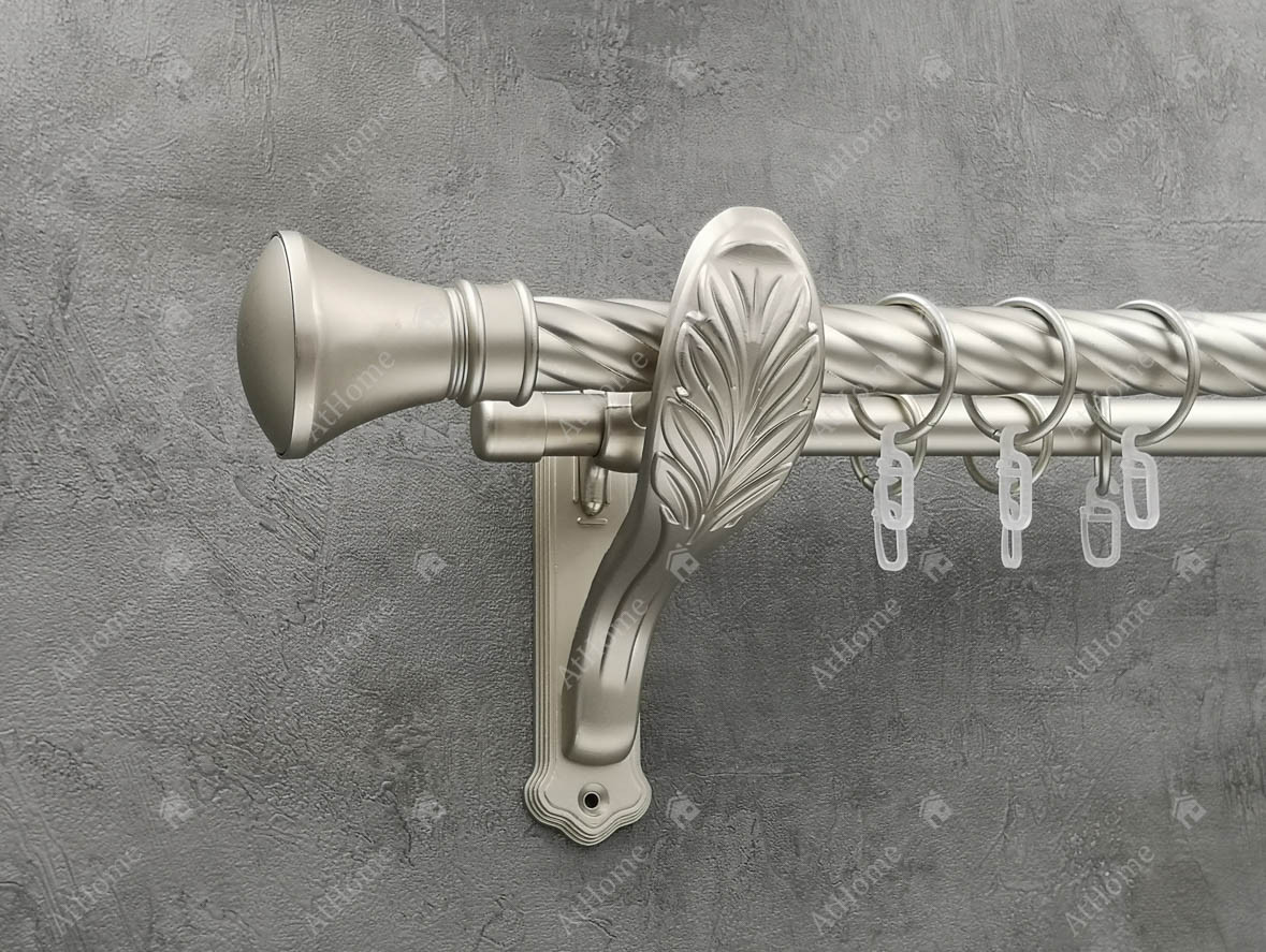 

Карниз Quadrum Люксор 200 см двойной Сатин ретро 25/19 мм витая (кольца с крючками)