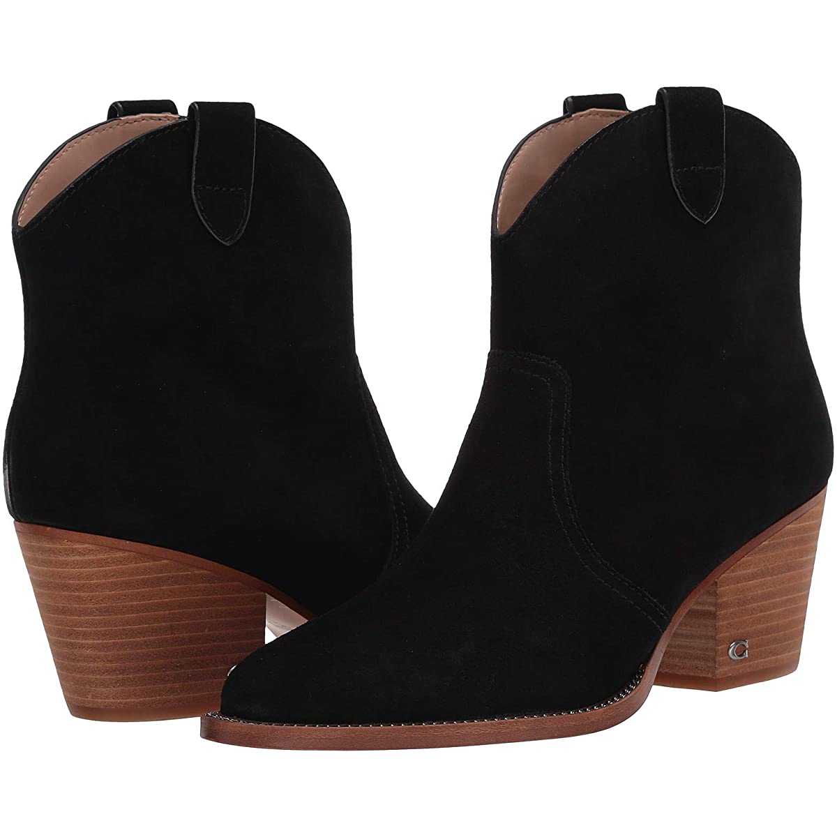 

Ботильоны женские COACH Paige Chain Western Bootie Черный размер 36.5