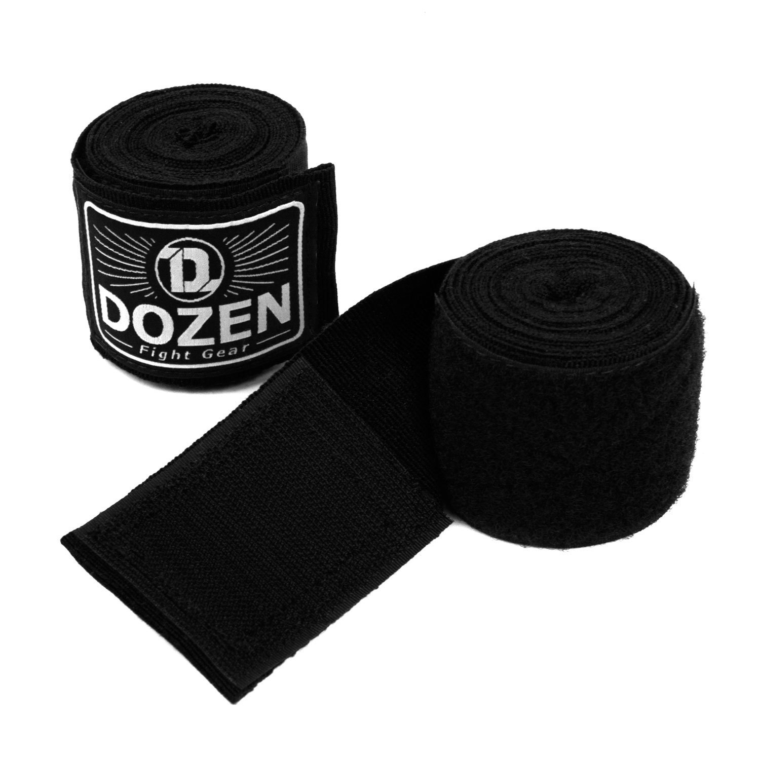 

Боксерские бинты полуэластичные Dozen Monochrome Semi-elastic длина 3,75 метра Черный DZN-HW200906